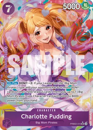 Carta Charlotte Pudding PRB02-010, versión Arte alternativo