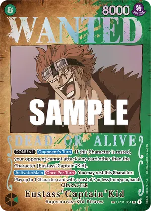 Carta Eustass"Captain"Kid OP01-051, versión SP