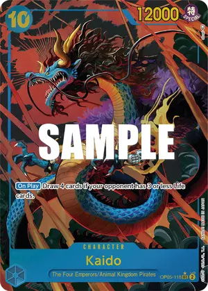 Carta Kaido OP05-118, versión Arte alternativo