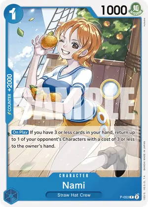 Carta Nami P-053, versión Normal