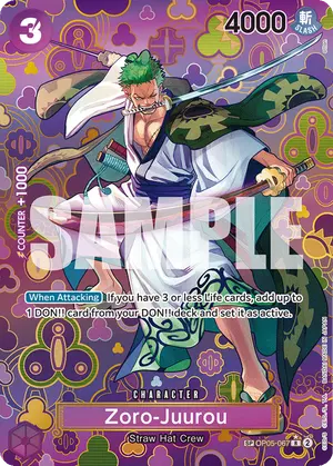 Carta Zoro-Juurou OP05-067, versión SP