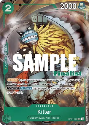 Carta Killer OP01-039, versión Arte alternativo