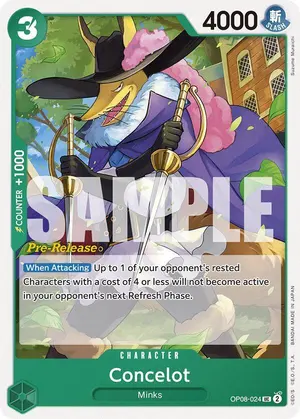 Carta Concelot OP08-024, versión Promo