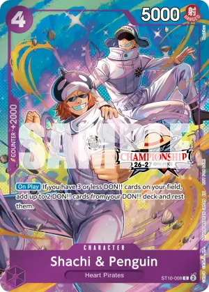 Carta Shachi & Penguin ST10-008, versión Arte alternativo