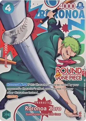 Carta Roronoa Zoro PRB02-006, versión Arte alternativo