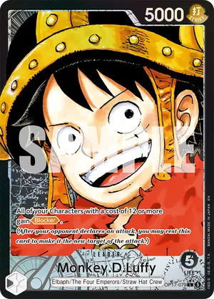 Carta Monkey.D.Luffy OP17-079, versión Arte alternativo