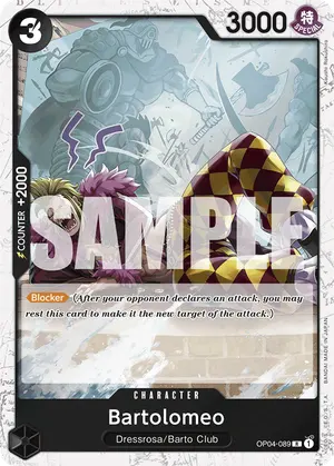 Carta Bartolomeo OP04-089, versión Normal