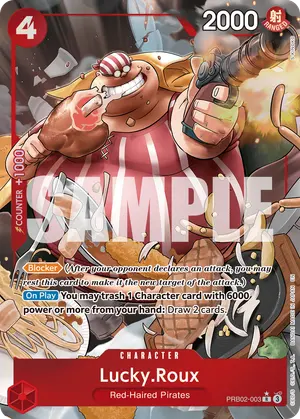 Carta Lucky.Roux PRB02-003, versión Arte alternativo