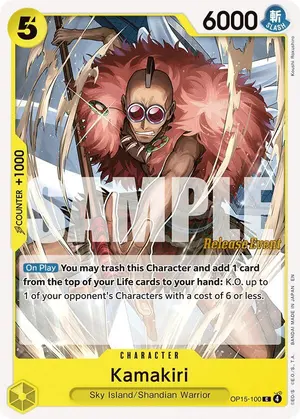 Carta Kamakiri OP15-100, versión Promo
