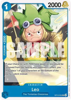 Carta Leo OP15-052, versión Promo
