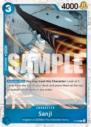 Carta Sanji P-068, versión Normal