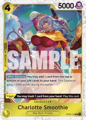 Carta Charlotte Smoothie OP03-110, versión Normal