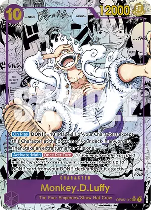Carta Monkey.D.Luffy OP05-119, versión Manga