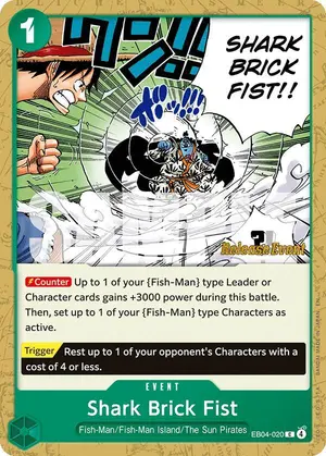 Carta Shark Brick Fist EB04-020, versión Promo
