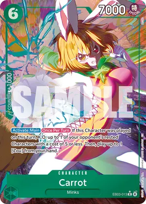 Carta Carrot EB03-013, versión Arte alternativo