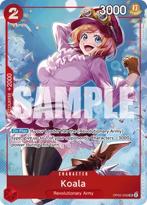 Carta Koala OP05-006, versión Arte alternativo