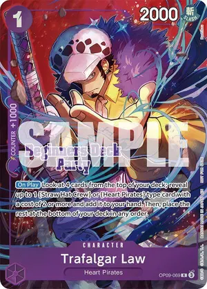 Carta Trafalgar Law OP09-069, versión Promo