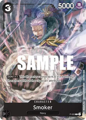 Carta Smoker P-025, versión Promo