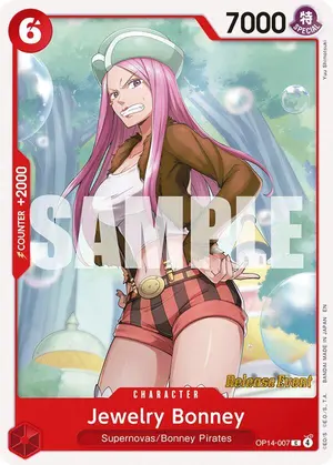 Carta Jewelry Bonney OP14-007, versión Promo