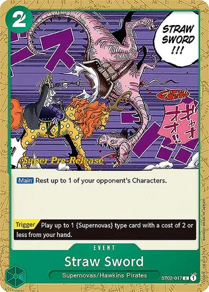 Carta Straw Sword ST02-017, versión Promo
