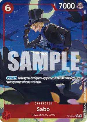 Carta Sabo OP05-007, versión Arte alternativo
