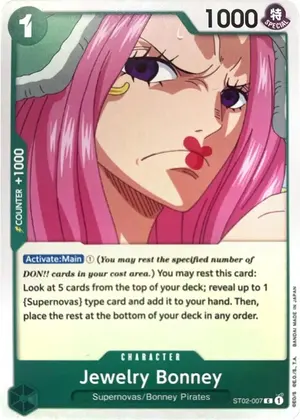 Carta Jewelry Bonney ST02-007, versión Promo