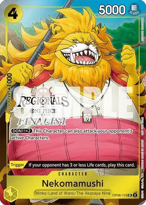 Carta Nekomamushi OP06-110, versión Arte alternativo