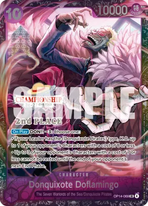 Carta Donquixote Doflamingo OP14-069, versión Arte alternativo