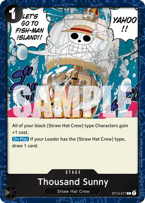 Carta Thousand Sunny ST14-017, versión Normal