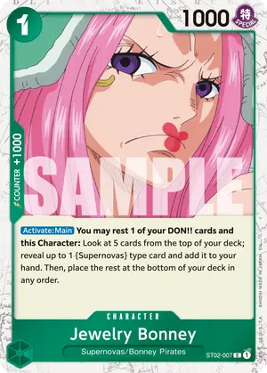 Carta Jewelry Bonney ST02-007, versión Normal