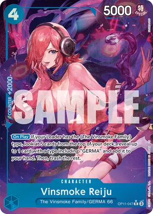 Carta Vinsmoke Reiju OP11-047, versión Arte alternativo