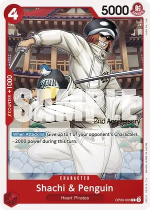Carta Shachi & Penguin OP09-003, versión Promo