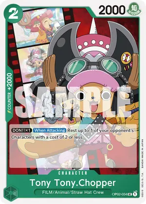 Carta Tony Tony.Chopper OP02-034, versión Normal