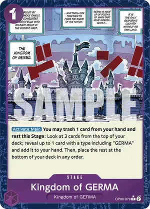 Carta Kingdom of GERMA OP06-079, versión Normal