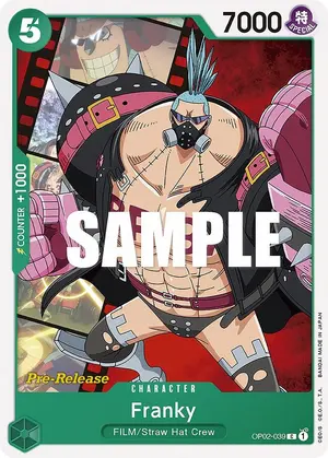 Carta Franky OP02-039, versión Promo
