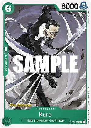 Carta Kuro OP04-023, versión Promo