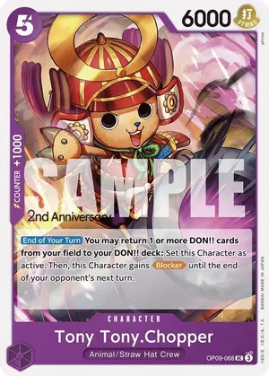 Carta Tony Tony.Chopper OP09-068, versión Promo