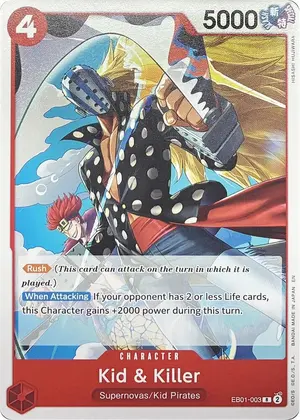 Carta Kid & Killer EB01-003, versión Normal