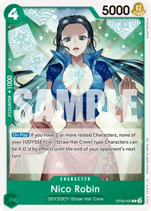 Carta Nico Robin OP09-033, versión Normal