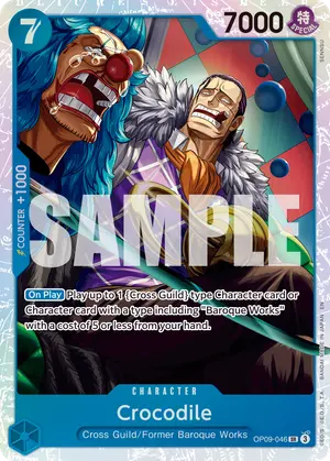 Carta Crocodile OP09-046, versión Normal