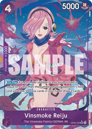 Carta Vinsmoke Reiju OP06-069, versión Arte alternativo