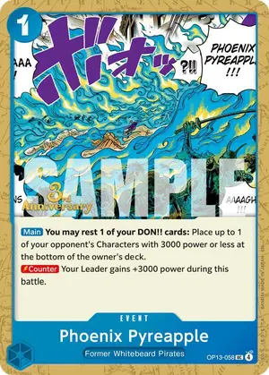Carta Phoenix Pyreapple OP13-058, versión Promo