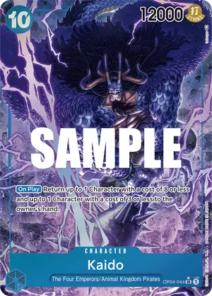 Carta Kaido OP04-044, versión Arte alternativo