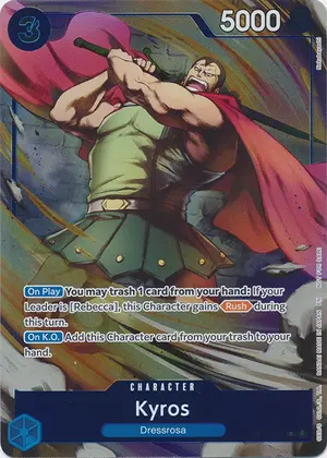 Carta Kyros OP15-042, versión Arte alternativo