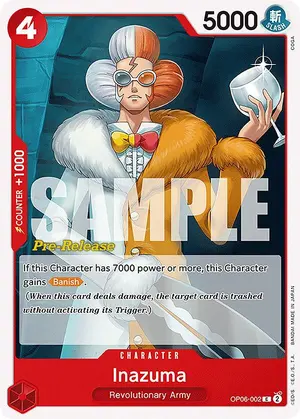 Carta Inazuma OP06-002, versión Promo