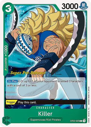 Carta Killer ST02-005, versión Promo