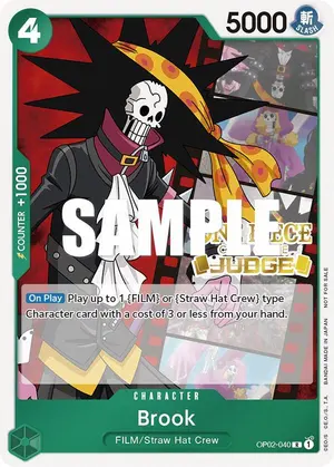 Carta Brook OP02-040, versión Promo
