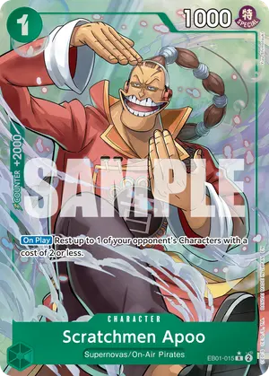 Carta Scratchmen Apoo EB01-015, versión Arte alternativo