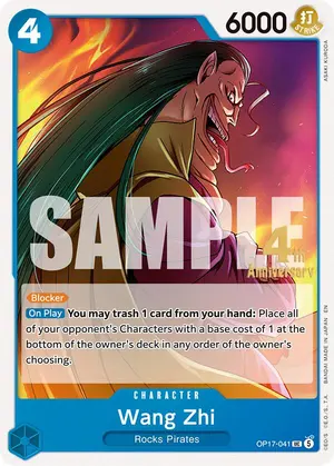 Carta Wang Zhi OP17-041, versión Promo
