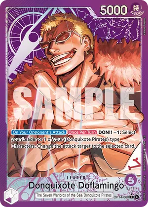 Carta Donquixote Doflamingo OP14-060, versión Arte alternativo